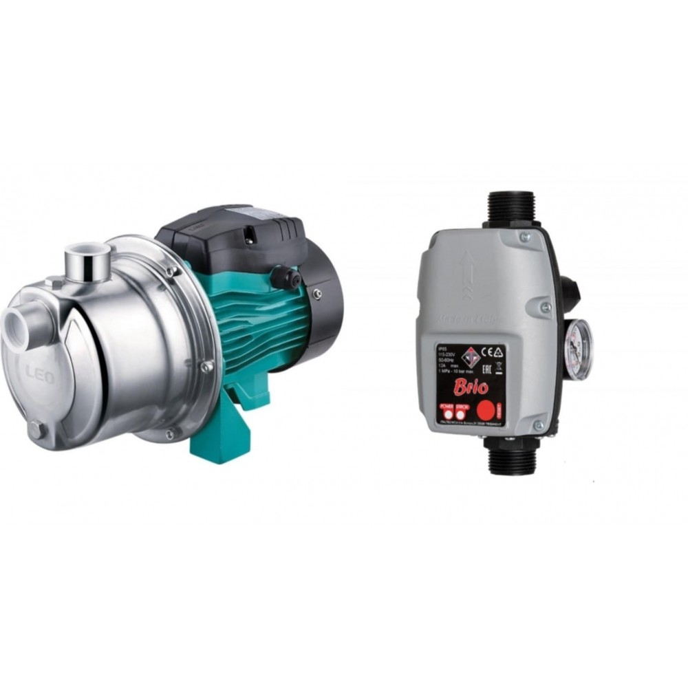 ZITA PUMPS JET INOX 1.0 HP + BRIO ITALTECNICA AUTOCONTROL